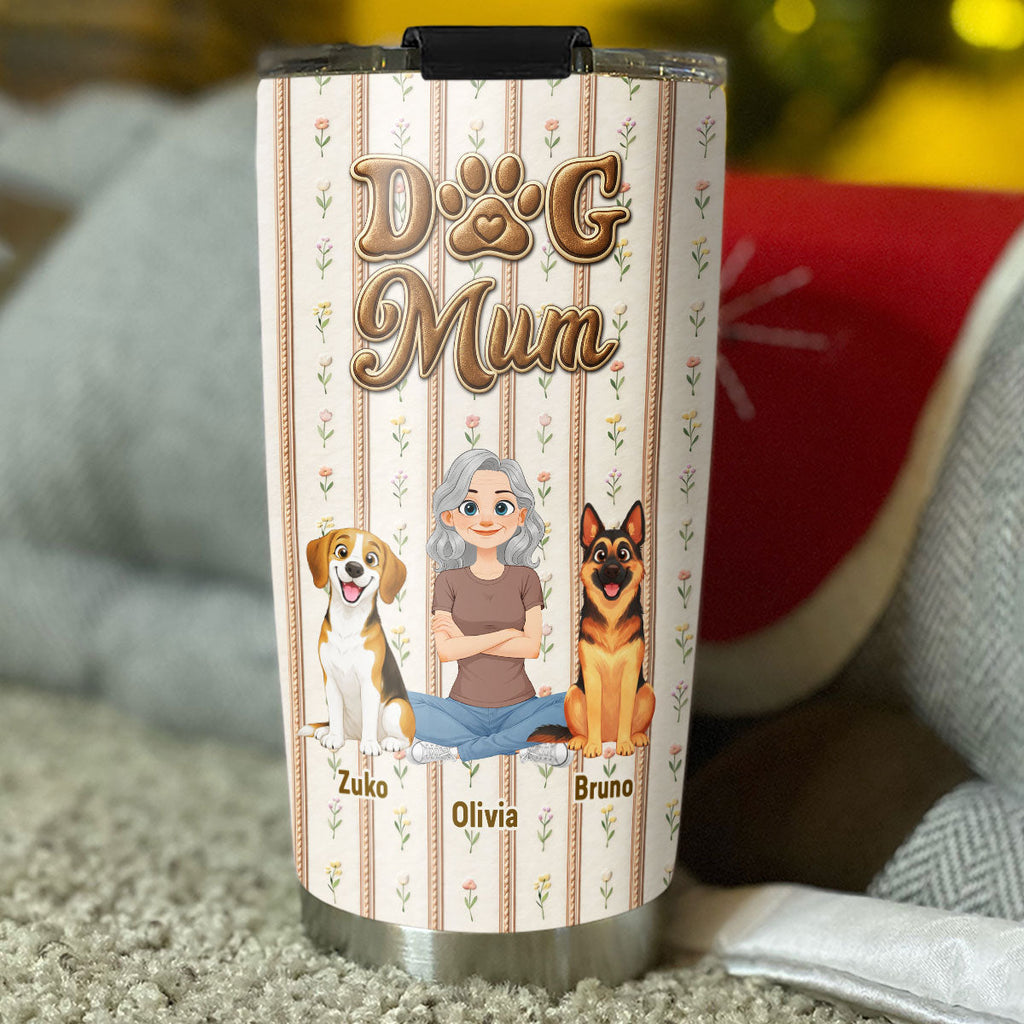 Custom Mother's day Birthday Gifts For Dog Mom, Dog Lovers • Storybook Dog Mom - Personalized Tumbler