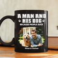 Custom Photo Christmas Birthday Gifts For Dog Dad, Dog Lovers • Not Suck Like You Photo - Personalized Coffee Mug