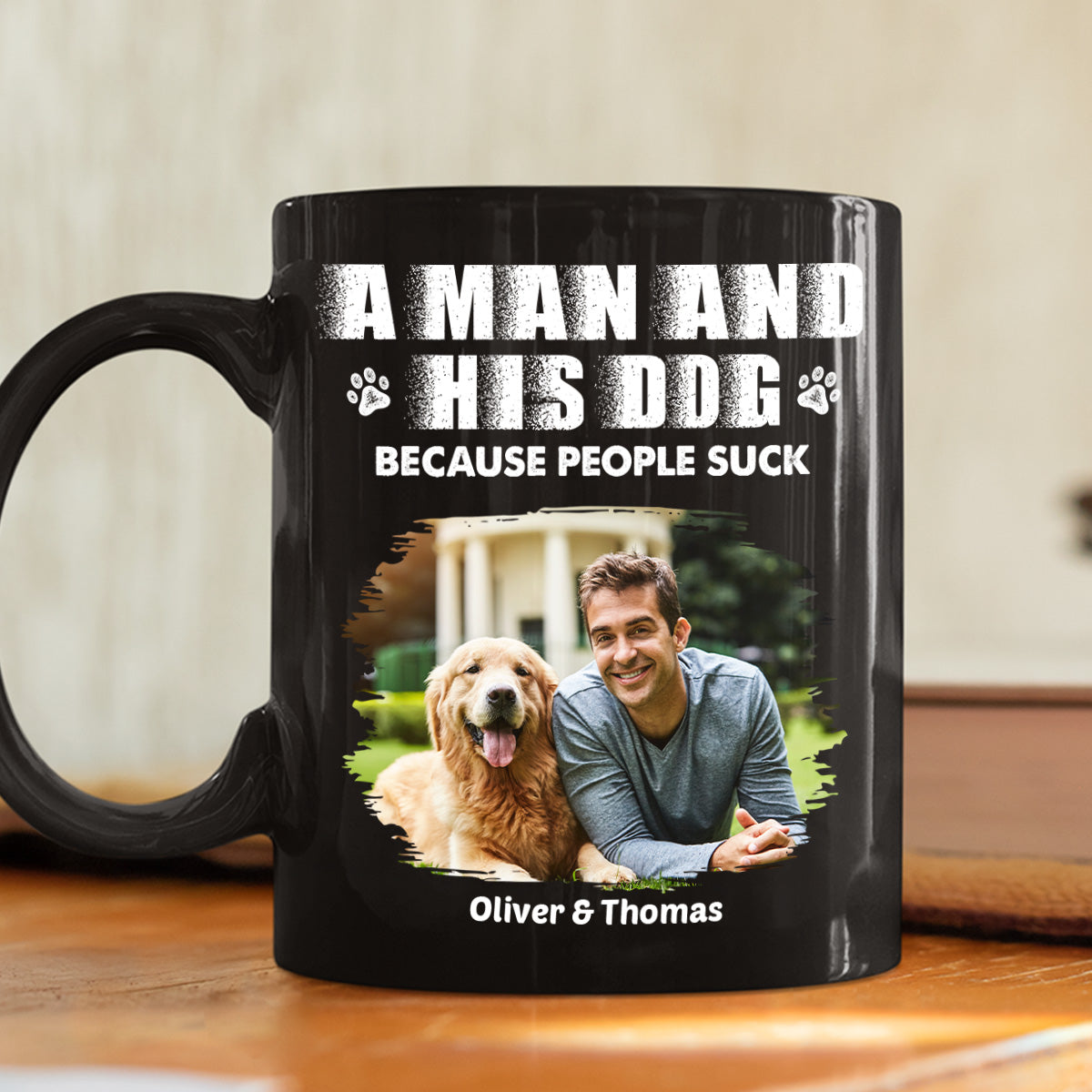 Custom Photo Christmas Birthday Gifts For Dog Dad, Dog Lovers • Not Suck Like You Photo - Personalized Coffee Mug