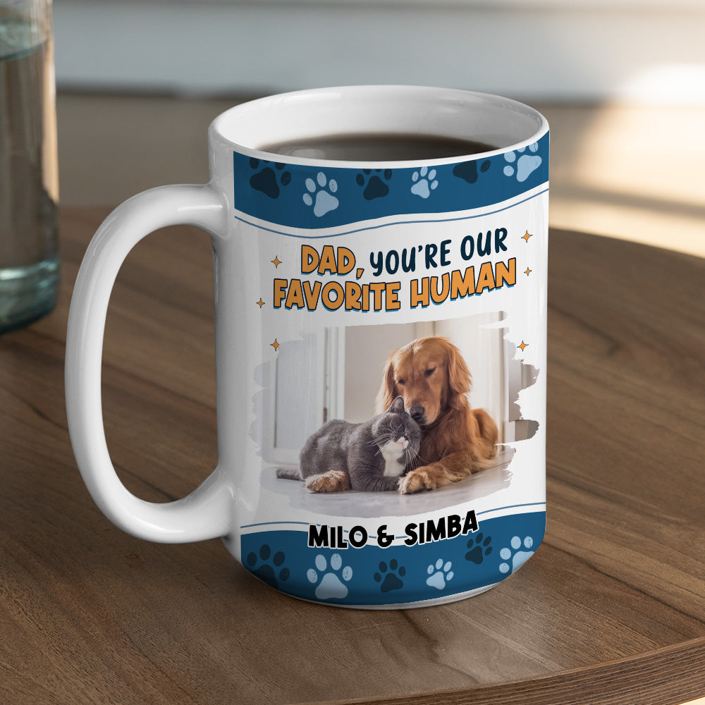 Custom Photo Mother's day Birthday Gifts For Cat Mom, Cat Lovers • I Love You The Most Ver Pet Photo - Personalized Coffee Mug