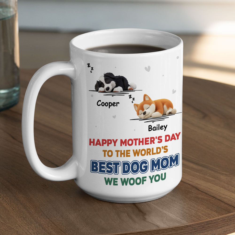 Custom Mother's Father's day Birthday Gifts For Dog Lovers • Best In The World - Personalized Coffee Mug