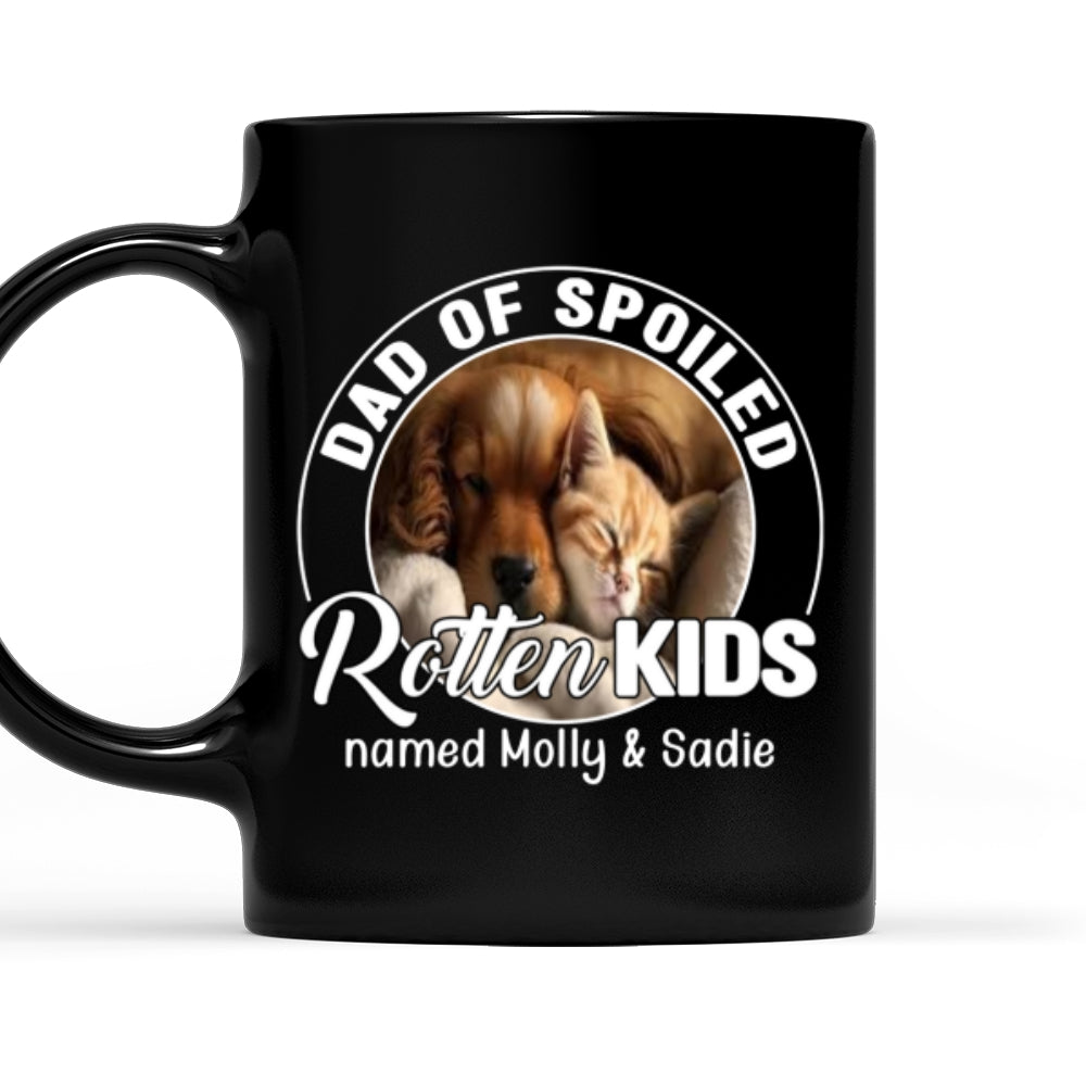 Custom Photo Christmas Birthday Gifts For Pet Lovers • Handsome Spoiled Rotten Pet Photo - Personalized Coffee Mug