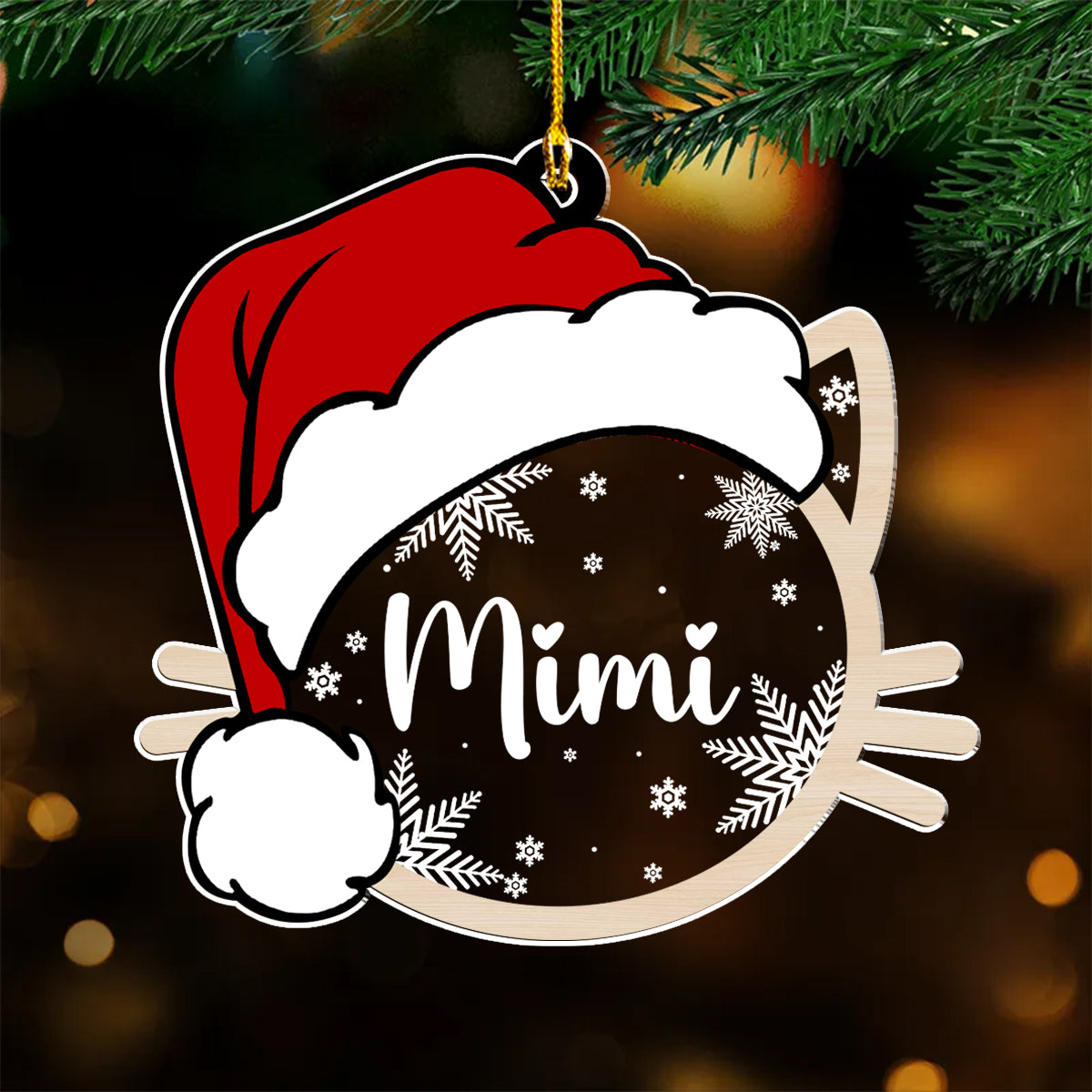 Pet Name Christmas - Personalized Acrylic Ornament