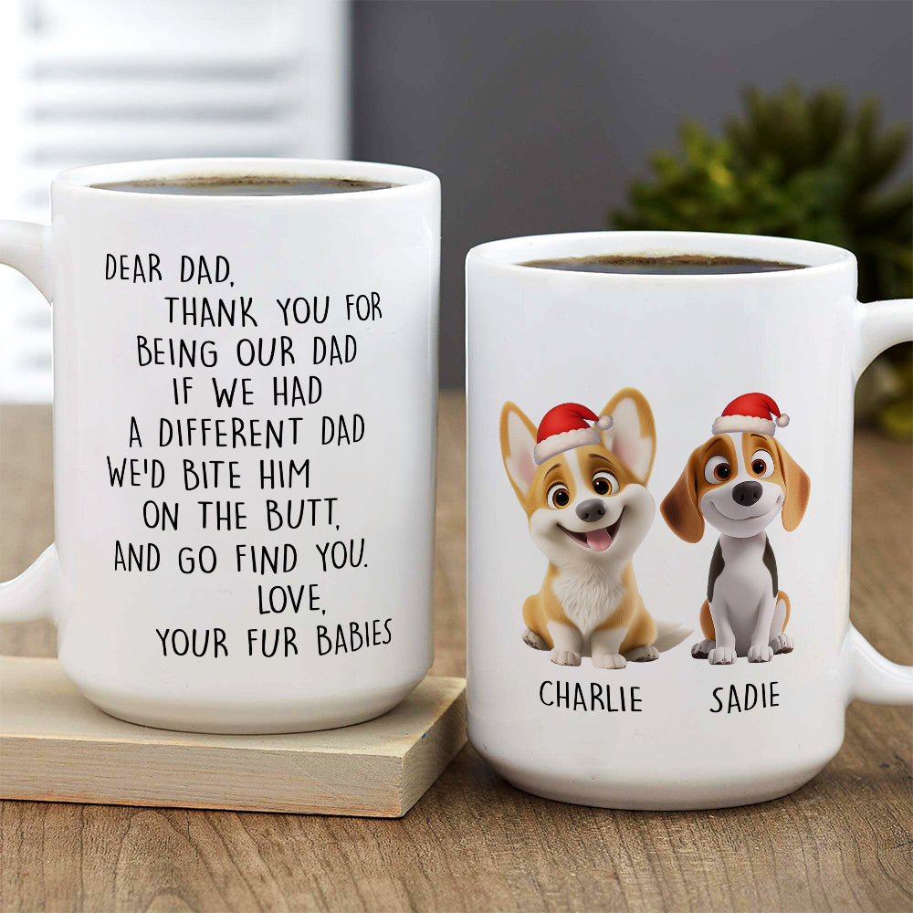 Custom Christmas Birthday Gifts For Dog Lovers • Favorite Human Cartoon Christmas - Personalized Coffee Mug