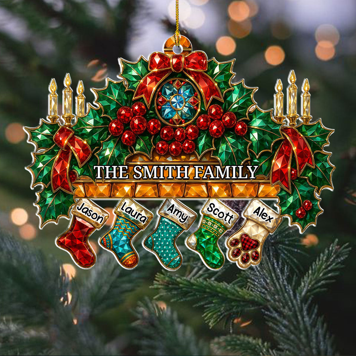 Dream Fire In Christmas - Personalized Acrylic Ornament