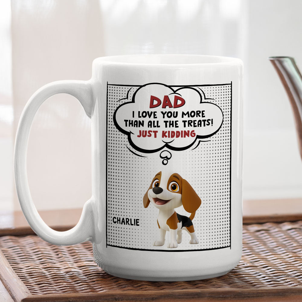 Custom Mother's Father's day Birthday Gifts For Dog Lovers • All The Treats - Personalized Coffee Mug