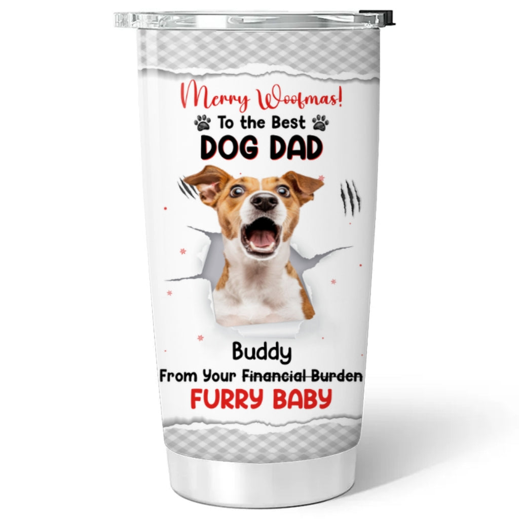 Custom Photo Christmas Birthday Gifts For Dog Lovers • Dog Lovers Photo - Personalized Tumbler
