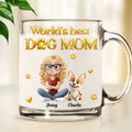 Custom Christmas Birthday Gifts For Dog Mom, Dog Lovers • I Love My Dog - Personalized 3D Effect Glass Mug