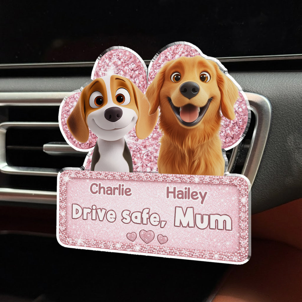 I Need You - Personalized Car Vent Clip