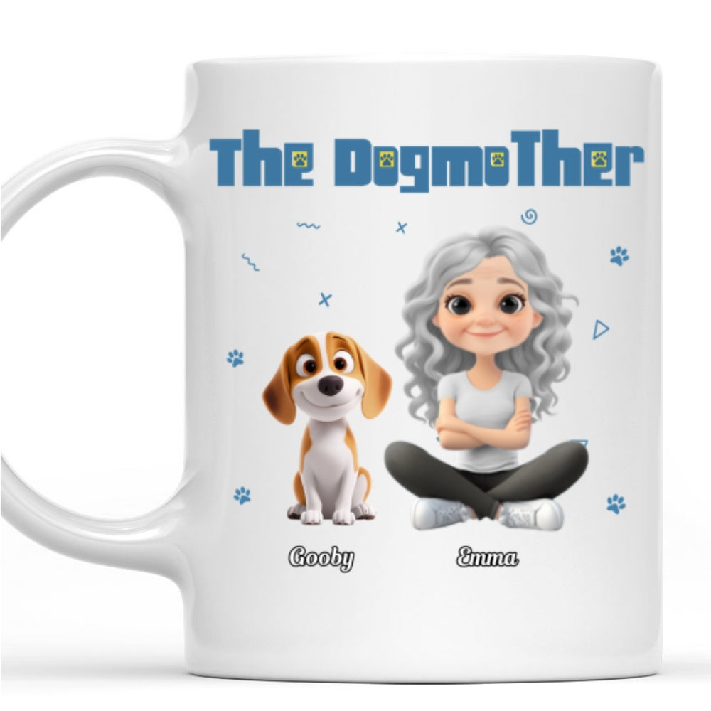Custom Christmas Birthday Gifts For Dog Mom, Dog Lovers • I Am The Dogmother - Personalized Coffee Mug