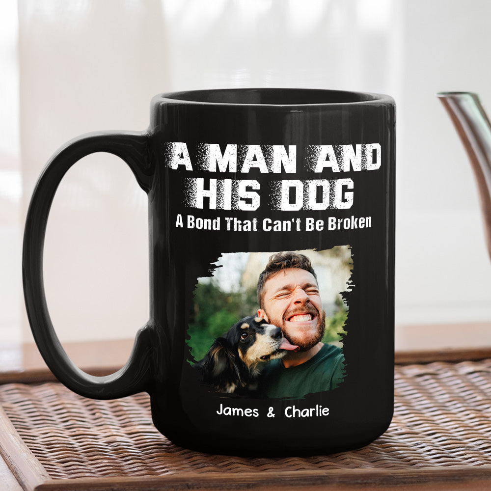 Custom Photo Christmas Birthday Gifts For Dog Lovers • Me And My Dog Together Forever Photo - Personalized Coffee Mug