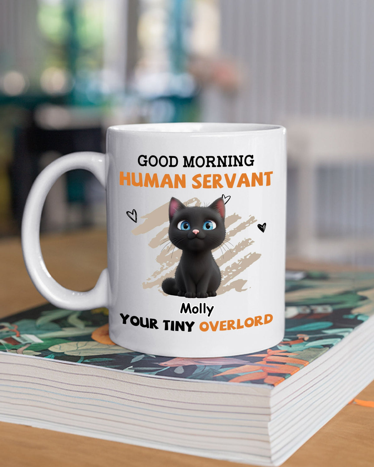 Custom Christmas Birthday Gifts For Cat Lovers • To My Human Servant Ver 2 - Personalized Coffee Mug