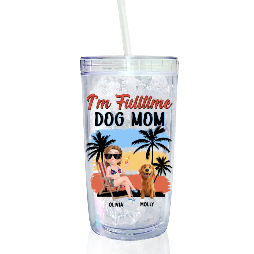 Custom Christmas Birthday Gifts For Dog Mom, Dog Lovers • I Am Not Retired - Personalized 14oz Plastic Tumbler