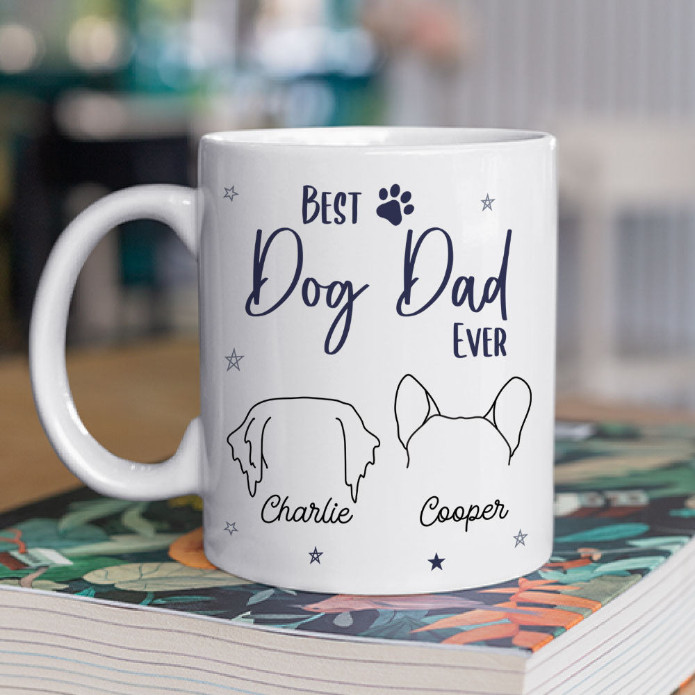 Custom Christmas Birthday Gifts For Dog Lovers • Dog Dad Mom Star - Personalized Coffee Mug