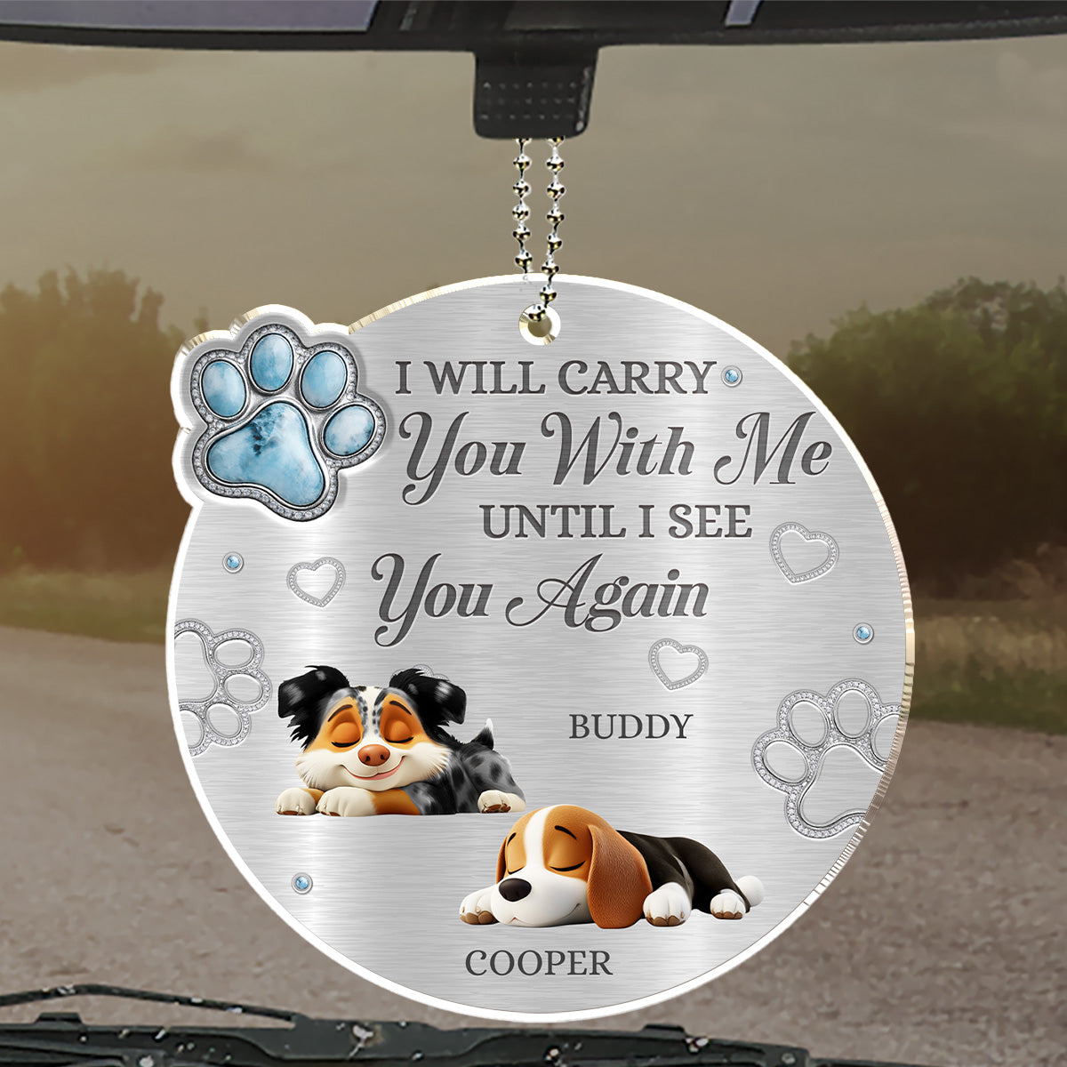 Drive Safe I Love You - Personalized 3D Effect Car Ornament