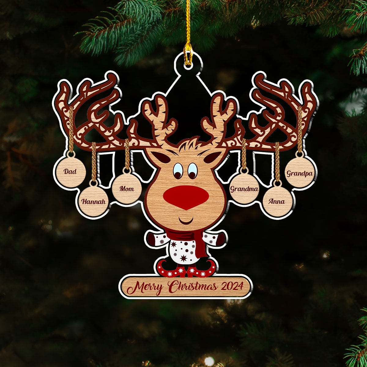 Sweet Family - Personalized Acrylic Ornament