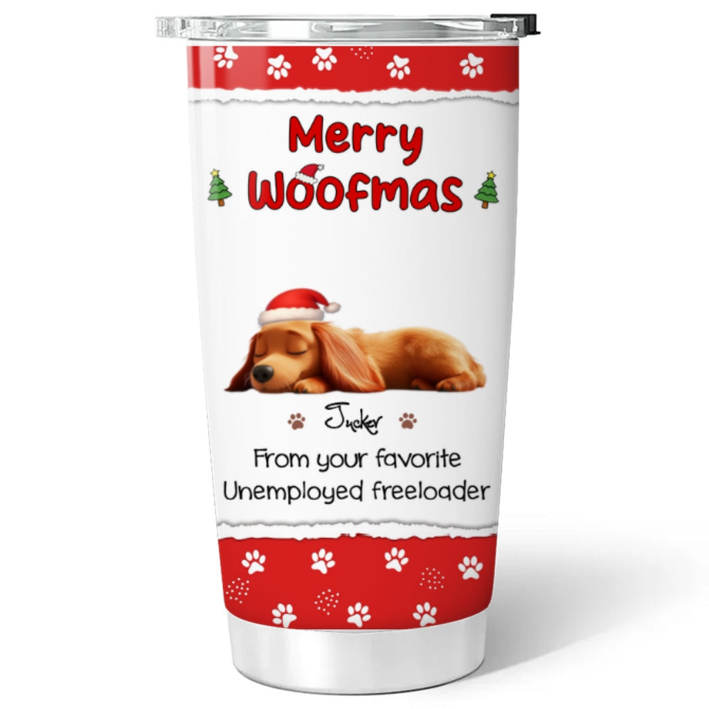 Custom Christmas Birthday Gifts For Dog Lovers • From You Favorite - Personalized Tumbler