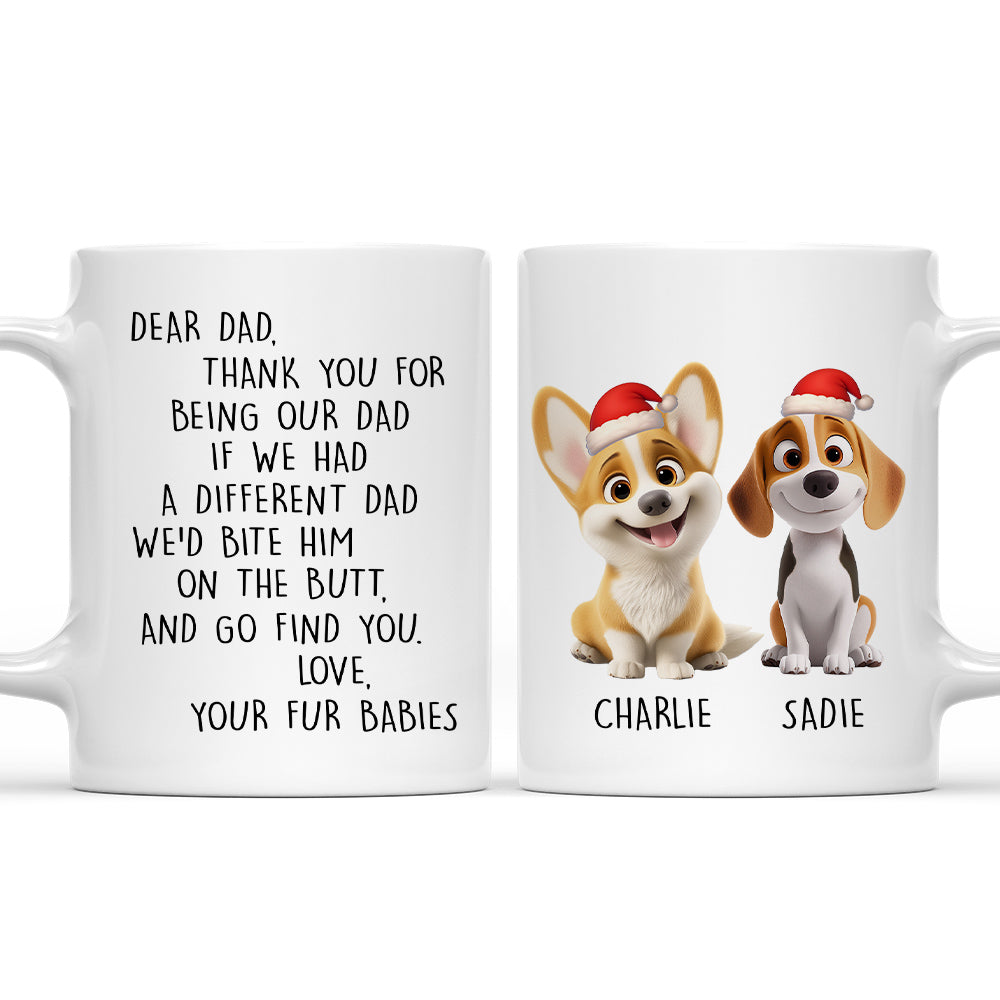 Custom Christmas Birthday Gifts For Dog Lovers • Favorite Human Cartoon Christmas - Personalized Coffee Mug