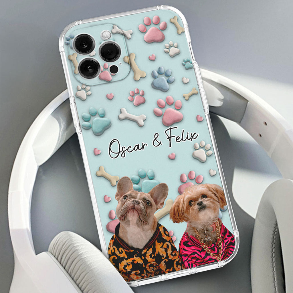 Pet And Human Cartoon Photo - Personalized Phone Case