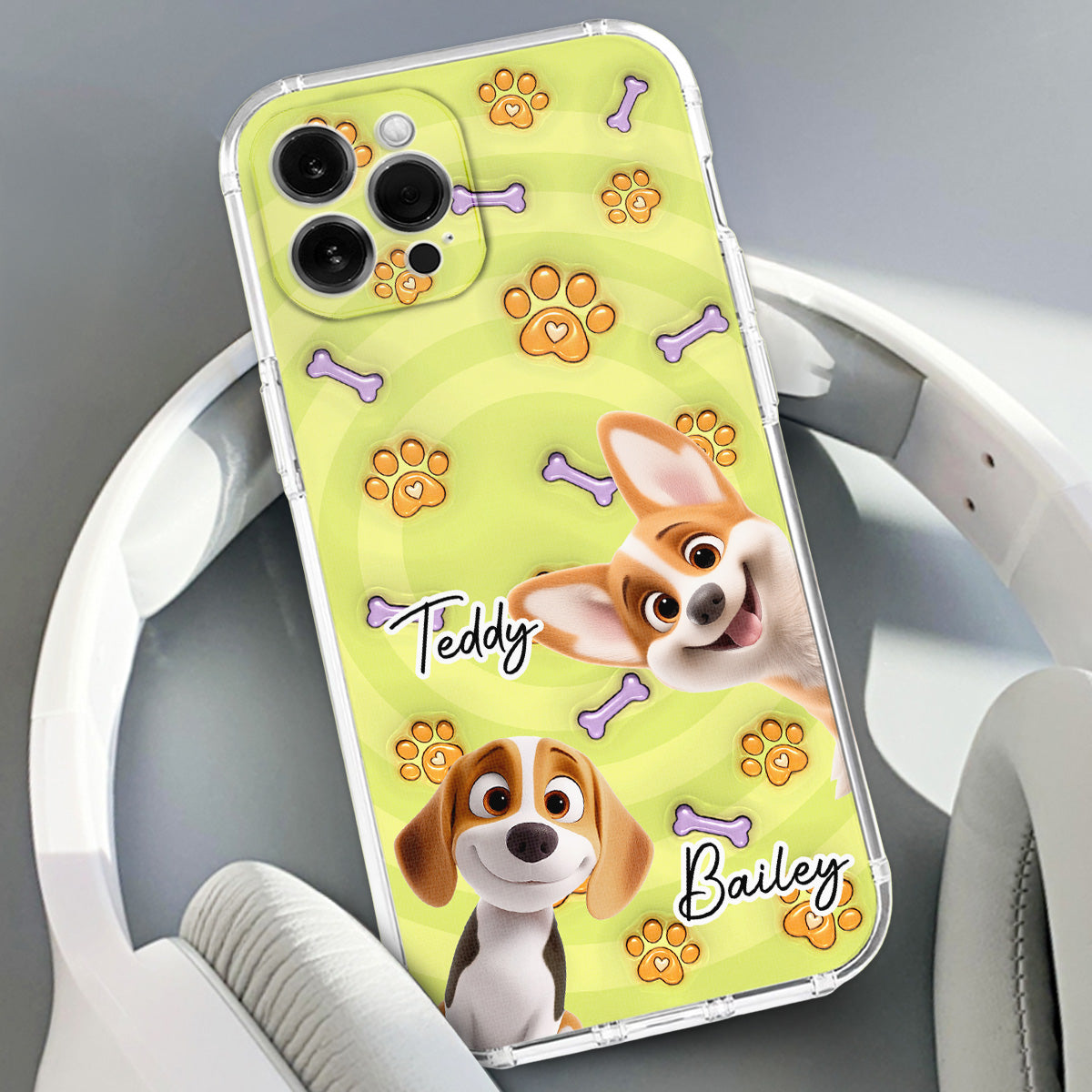 This Human Belongs To Us Cartoon - Personalized 3D Inflated Effect Phone Case