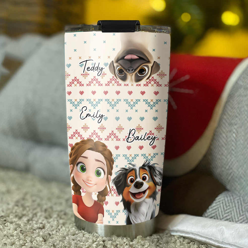 Custom Christmas Birthday Gifts For Dog Mom, Dog Lovers • This Cozy Season - Personalized Tumbler