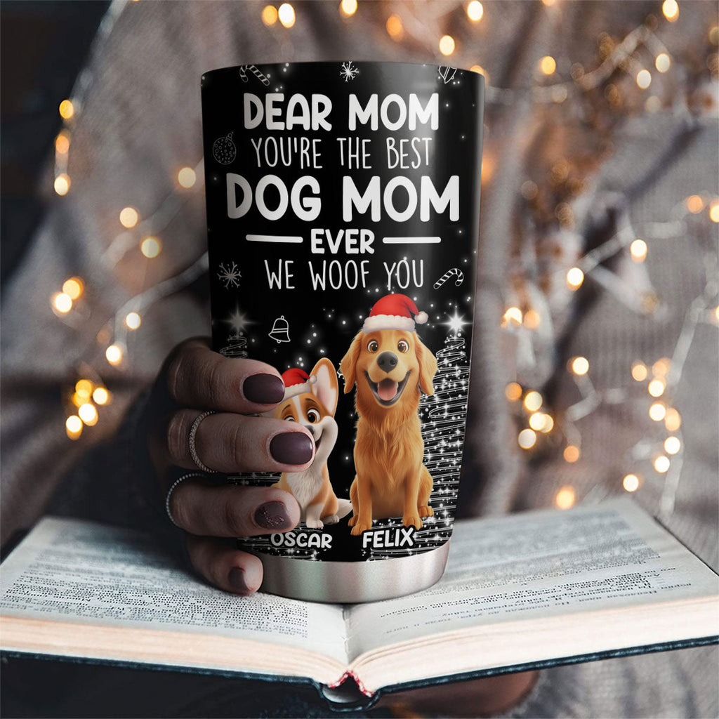 Custom Christmas Birthday Gifts For Dog Lovers • The Best Dog Parent We Love - Personalized Tumbler