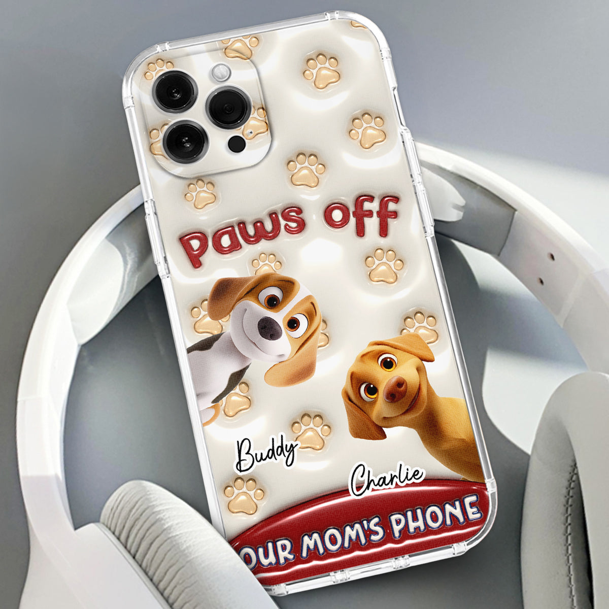 Paws Restricted - Personalized 3D Inflated Effect Phone Case