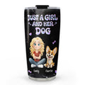 Custom Christmas Birthday Gifts For Dog Mom, Dog Lovers • Never Be Broken - Personalized 3D Effect Tumbler