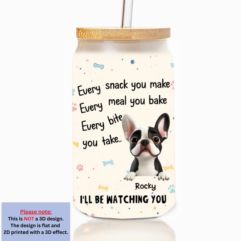 Watching You - Personalized Glass Can