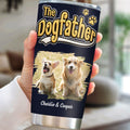 Custom Photo Father's day Birthday Gifts For Dog Dad, Dog Lovers • New Effect Cool Dog Father Photo - Personalized Tumbler