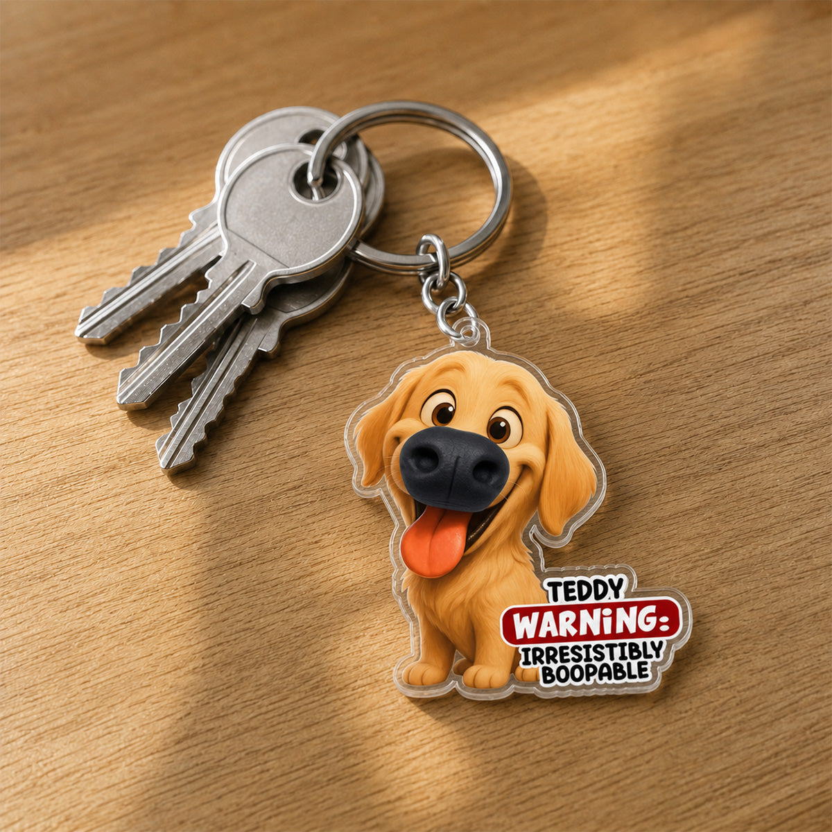 Squeeze My Snoot - Personalized Nose Squishy Keychain