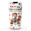 Custom Christmas Birthday Gifts For Pet Dad, Pet Lovers • A Man And His Pet Love Christmas - Personalized Tumbler