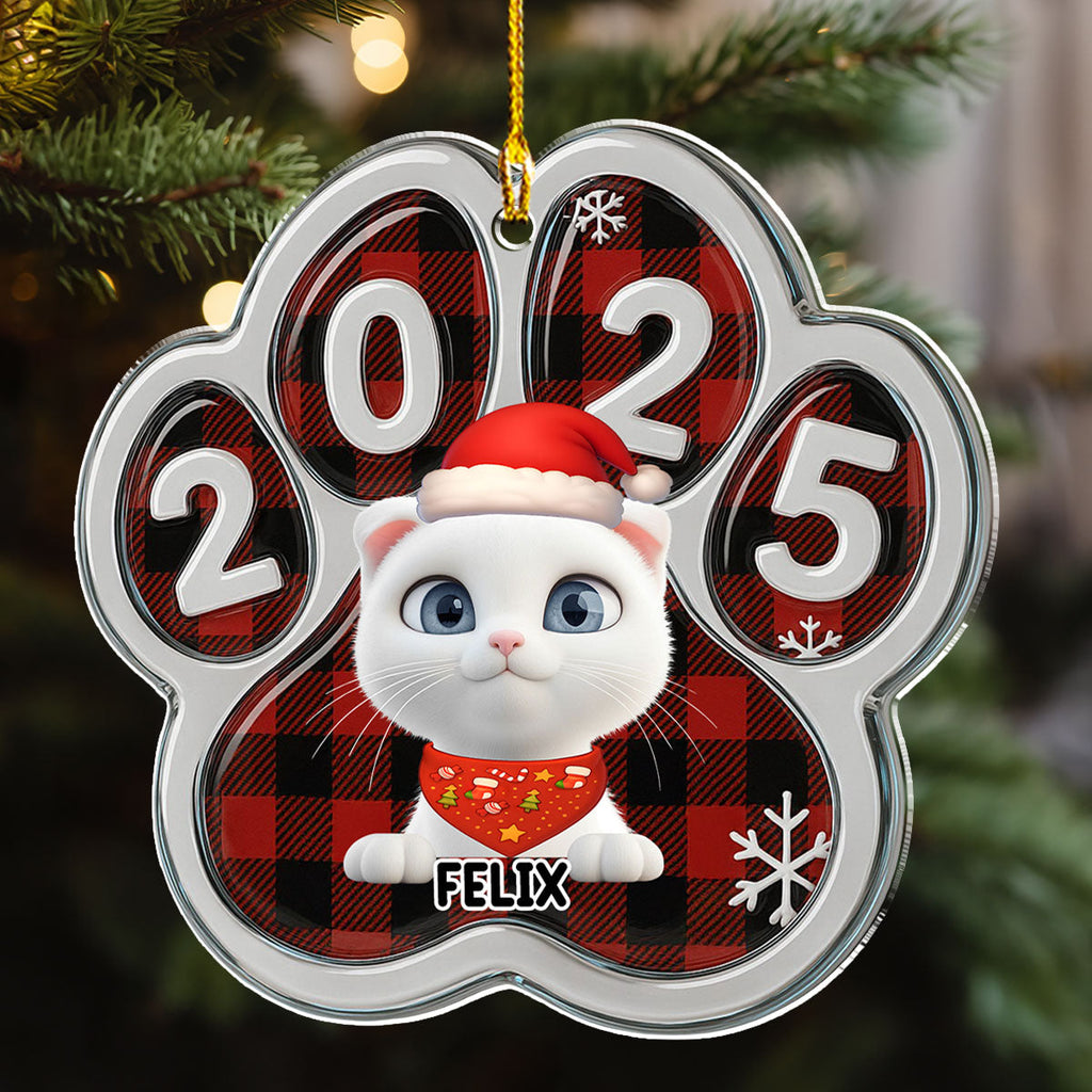Custom Christmas Decor Home Birthday Gifts For Cat Lovers • Meowy Catmas People - Personalized Acrylic Ornament
