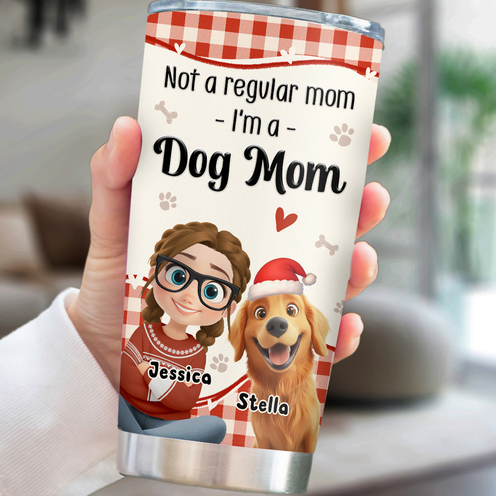 Custom Christmas Birthday Gifts For Dog Mom, Dog Lovers • I Am Your Santa - Personalized 3D Effect Tumbler