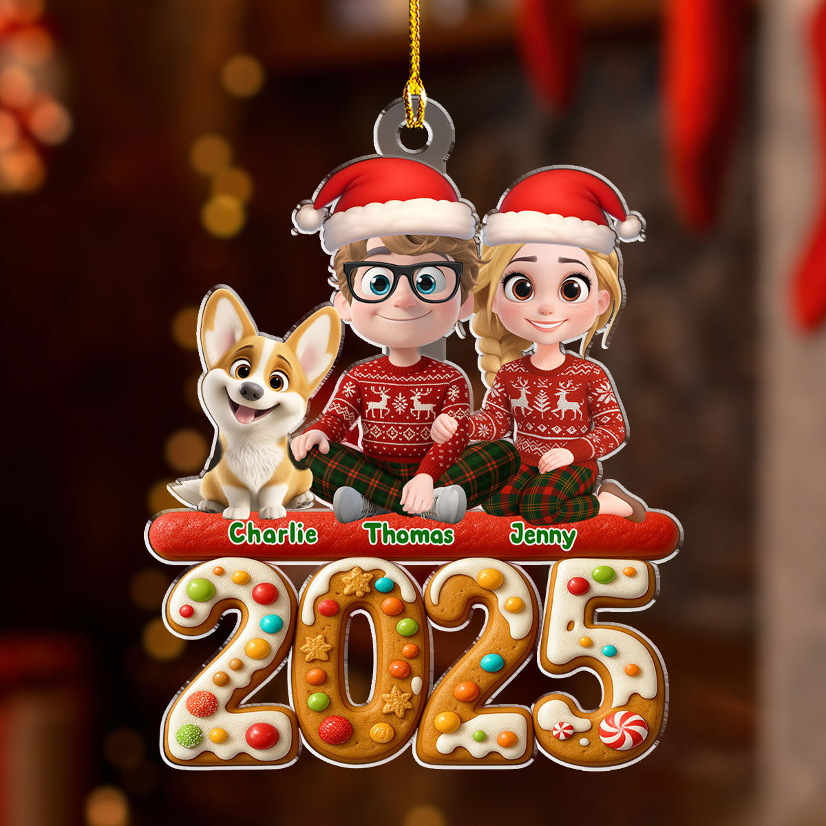 Custom Christmas Decor Home Birthday Gifts For Dog Lovers • We And Our Dog Version 3 - Personalized Acrylic Ornament