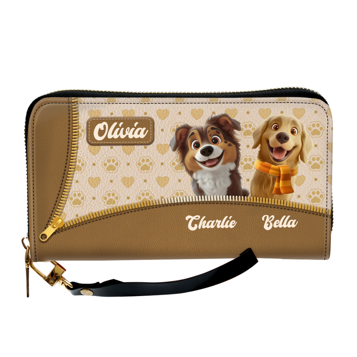 Proud Mom - Personalized Leather Wallet