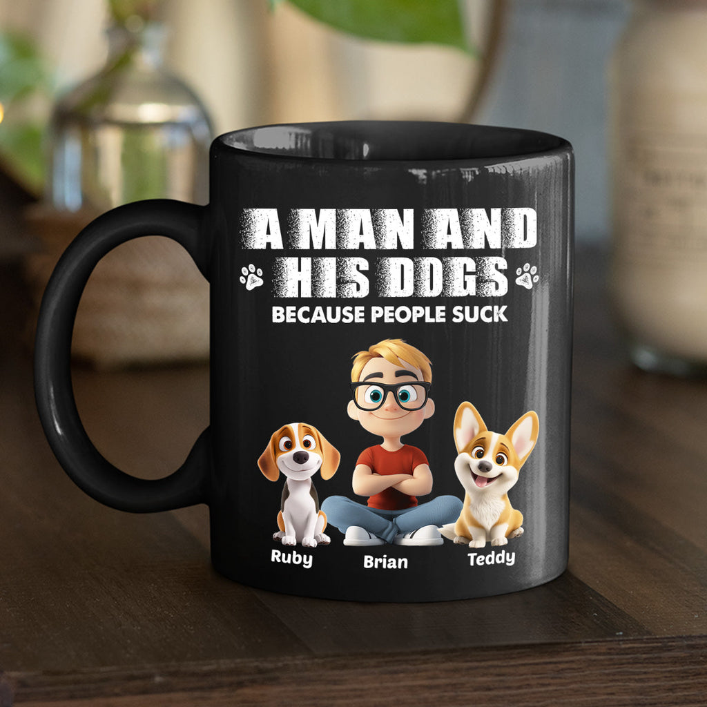 Custom Christmas Birthday Gifts For Dog Dad, Dog Lovers • Not Suck Like You - Personalized Coffee Mug