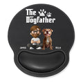 The Dogfather - Personalized Leather Mouse Pad