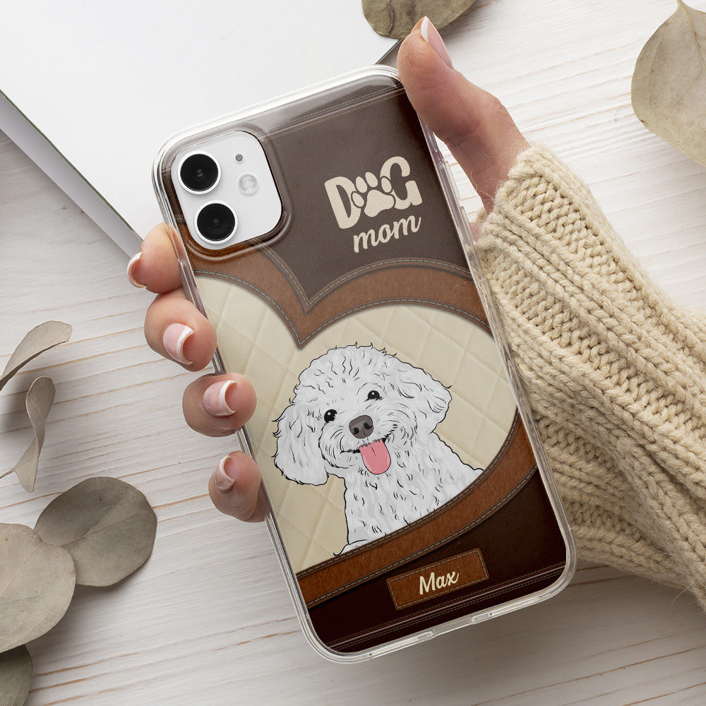 Lovely Peeking Dogs - Personalized Phone Case