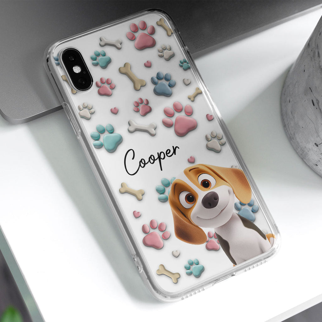 Lovely Dog Cartoon Version 2 - Personalized Phone Case