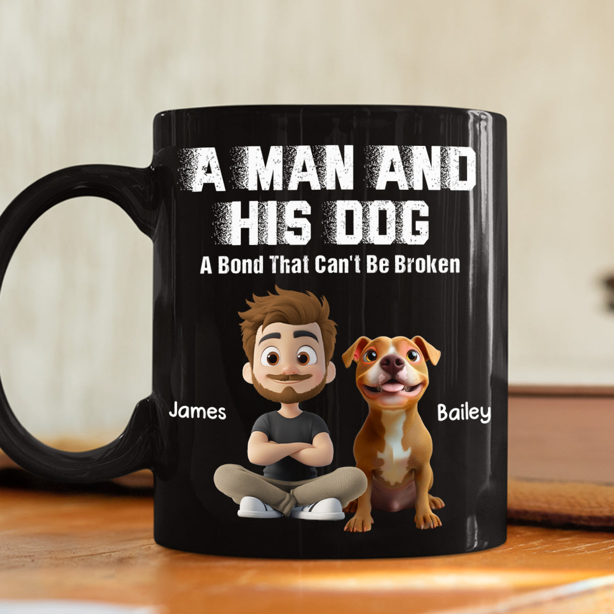 Custom Christmas Birthday Gifts For Dog Lovers • Me And My Dog Together Forever - Personalized Coffee Mug