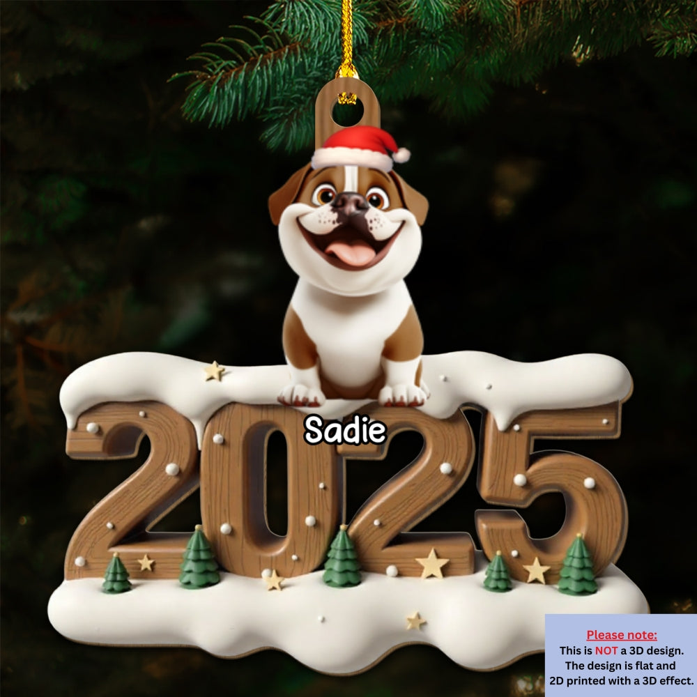 Custom Christmas Decor Home Birthday Gifts For Pet Lovers • Only Them This Year - Personalized 3D Effect Wood Ornament