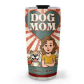 Custom Christmas Birthday Gifts For Dog Lovers • Dog Mom And Her Dogs - Personalized Tumbler