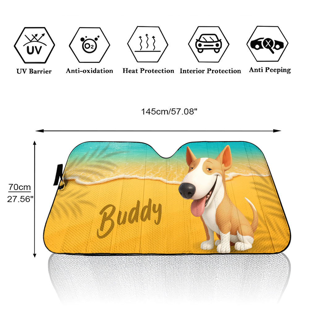 Take Us To The Beach - Personalized Car Sunshade