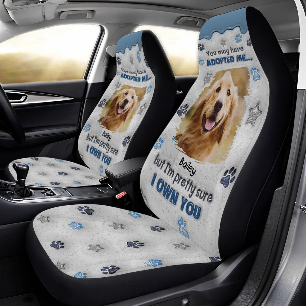 You May Have Adopted Photo - Personalized Car Seat Cover