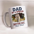 Custom Photo Father's day Birthday Gifts For Cat Dad, Cat Lovers • New Rotten Cat Chibi Photo - Personalized Coffee Mug