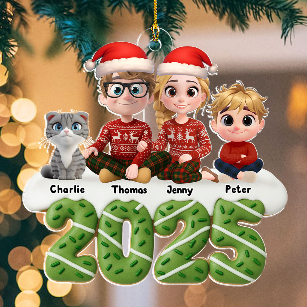 Happiness Baked Into Every Holiday Moment - Personalized Acrylic Ornament