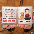 Custom Christmas Birthday Gifts For Dog Lovers • But I Love You The Most - Personalized Glass Mug
