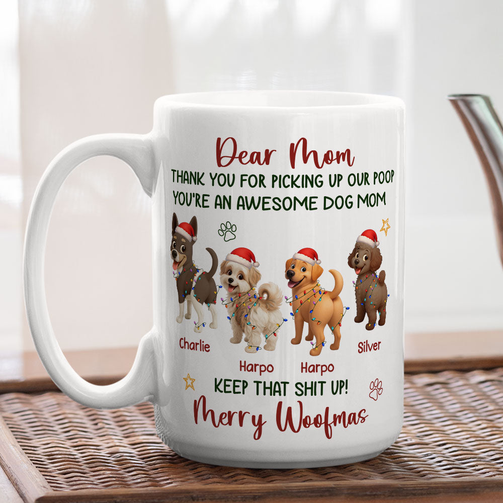 Custom Christmas Birthday Gifts For Dog Lovers • Awesome Dog Parent - Personalized Coffee Mug