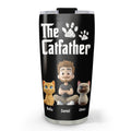 Custom Father's day Birthday Gifts For Cat Dad, Cat Lovers • Cool Cat Father - Personalized Tumbler